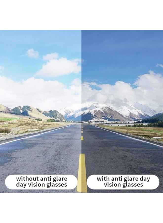 FAYET 3PCS Polarized Night Vision Fit-Over Glasses, UV400 Anti-Glare Yellow Lens Wraparound Driving Sunglasses for Men/Women, Enhanced Peripheral Vision, Ventilated and Non-Slip Frame. - Image 4